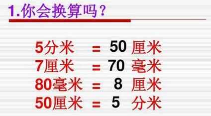 一公分等于多少厘米？公分和厘米一樣嗎？公分等于多少厘米的單位換算