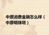 中原消費金融怎么樣（中原明珠塔）