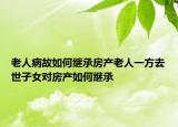 老人病故如何繼承房產(chǎn)老人一方去世子女對房產(chǎn)如何繼承