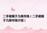 二手房屬于幾級(jí)市場(chǎng)（二手房屬于幾級(jí)市場(chǎng)介紹）