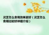 靈芝怎么食用效果更好（靈芝怎么食用比較好詳細(xì)介紹）