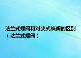 法蘭式蝶閥和對(duì)夾式蝶閥的區(qū)別（法蘭式蝶閥）