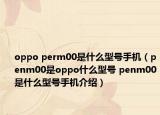 oppo perm00是什么型號手機（penm00是oppo什么型號 penm00是什么型號手機介紹）