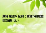 威馳 威馳fs 區(qū)別（威馳fs和威馳區(qū)別是什么）