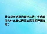 什么是冬病夏治夏補(bǔ)三伏（冬病夏治為什么三伏天要治寒濕呢詳細(xì)介紹）