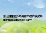 淀山湖花園多年共有產(chǎn)權(quán)產(chǎn)權(quán)房炒作吃緊購買比例回歸理性
