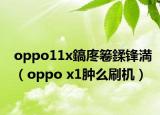 oppo11x鎬庝箞鍒鋒満（oppo x1腫么刷機）