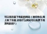 可以用迅雷下電影的網(wǎng)站（請問各位,網(wǎng)上除了迅雷,還有什么網(wǎng)站可以免費(fèi)下高清電影的?）