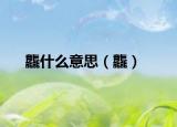 龘什么意思（龘）