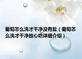 葡萄怎么洗才干凈沒有鹽（葡萄怎么洗才干凈放心吃詳細(xì)介紹）