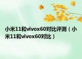小米11和vivox60對(duì)比評(píng)測(cè)（小米11和vivox60對(duì)比）