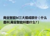 商業(yè)智能bi三大組成部分（什么是BI,商業(yè)智能BI是什么?）