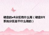 硬盤的efi分區(qū)有什么用（硬盤EFI系統(tǒng)分區(qū)是干什么用的）