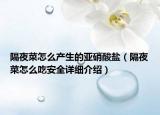 隔夜菜怎么產(chǎn)生的亞硝酸鹽（隔夜菜怎么吃安全詳細介紹）