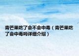 青芒果吃了會(huì)不會(huì)中毒（青芒果吃了會(huì)中毒嗎詳細(xì)介紹）