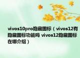 vivos10pro隱藏圖標（vivos12有隱藏圖標功能嗎 vivos12隱藏圖標在哪介紹）