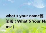 what s your name搞笑版（What S Your Name）