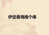 伊蘭香海南個體