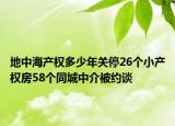 地中海產(chǎn)權(quán)多少年關(guān)停26個(gè)小產(chǎn)權(quán)房58個(gè)同城中介被約談
