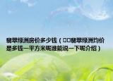 翡翠綠洲房?jī)r(jià)多少錢(qián)（??翡翠綠洲均價(jià)是多錢(qián)一平方米呢誰(shuí)能說(shuō)一下呢介紹）