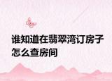 誰知道在翡翠灣訂房子怎么查房間
