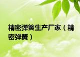 精密彈簧生產(chǎn)廠家（精密彈簧）