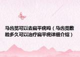 馬齒莧可以去扁平疣嗎（馬齒莧敷臉多久可以治療扁平疣詳細(xì)介紹）