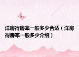 洋房得房率一般多少合適（洋房得房率一般多少介紹）