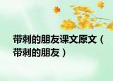 帶刺的朋友課文原文（帶刺的朋友）