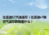 比亞迪S7汽油濾芯（比亞迪s7換空氣濾芯教程是什么）