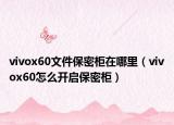 vivox60文件保密柜在哪里（vivox60怎么開(kāi)啟保密柜）