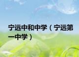 寧遠(yuǎn)中和中學(xué)（寧遠(yuǎn)第一中學(xué)）