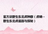 官方談野生東北虎種群（虎嘯--野生東北虎追蹤與探秘）