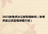 2021秋老虎分公秋和母秋嗎（秋老虎是公還是母詳細(xì)介紹）