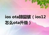 ios ota鍗囩駭（ios12怎么ota升級(jí)）