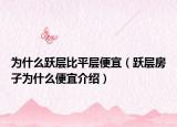 為什么躍層比平層便宜（躍層房子為什么便宜介紹）