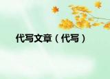 代寫文章（代寫）