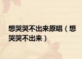 想哭哭不出來原唱（想哭哭不出來）