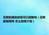 花唄的額度的錢可以提取嗎（花唄能提現(xiàn)嗎 怎么提現(xiàn)介紹）