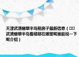 天津武清翡翠半島租房子最新信息（??武清翡翠半島售樓部在哪里呢誰能說一下呢介紹）
