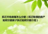 拆遷共有房屋怎么分割（拆遷取得的房產(chǎn) 如何分割房子拆遷如何分割介紹）