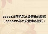 oppoa35手機(jī)怎么設(shè)置動(dòng)態(tài)壁紙（oppoa95怎么設(shè)置動(dòng)態(tài)壁紙）