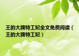 王的大牌特工妃全文免費閱讀（王的大牌特工妃）