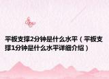 平板支撐2分鐘是什么水平（平板支撐1分鐘是什么水平詳細(xì)介紹）