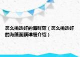 怎么挑選好的海鮮菇（怎么挑選好的海藻面膜詳細介紹）