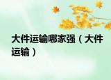 大件運(yùn)輸哪家強(qiáng)（大件運(yùn)輸）
