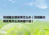 羽絨服衣領(lǐng)發(fā)黃怎么辦（羽絨服衣領(lǐng)發(fā)黃怎么洗詳細(xì)介紹）