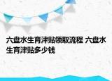 六盤水生育津貼領取流程 六盤水生育津貼多少錢