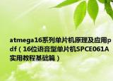 atmega16系列單片機原理及應用pdf（16位語音型單片機SPCE061A實用教程基礎篇）
