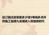征訂回遷房需要多少錢5號(hào)線多點(diǎn)開(kāi)挖施工加速九龍湖進(jìn)入雙地鐵時(shí)代